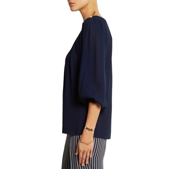 NWT Diane Von Furstenberg Davi Chiffon Blouse - Picture 2 of 12